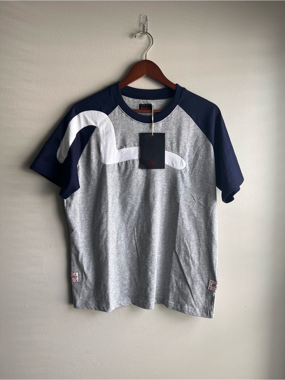 Palace x Evisu Seagull Raglan T-shirt Mens Medium